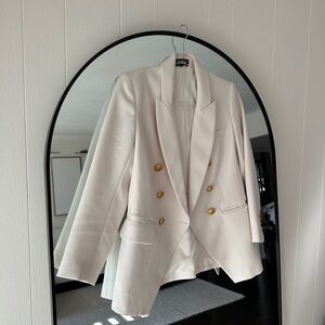 Express Cream Blazer with Gold Accents